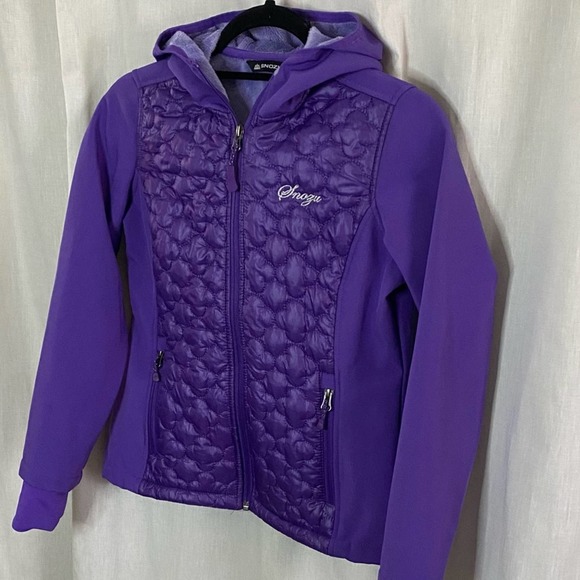 Snozu Other - Snozu Purple Quilted Soft-Shell Faux Fur Lined Jacket Size Medium (10/12)